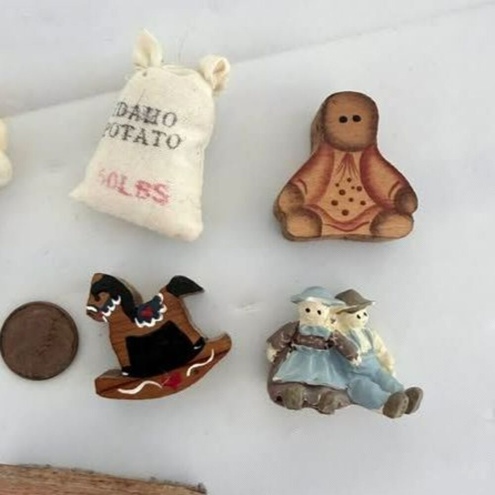 Vintage Miniature Figurine and Trinket Collection 9 Piece Lot - Picture 3 of 6